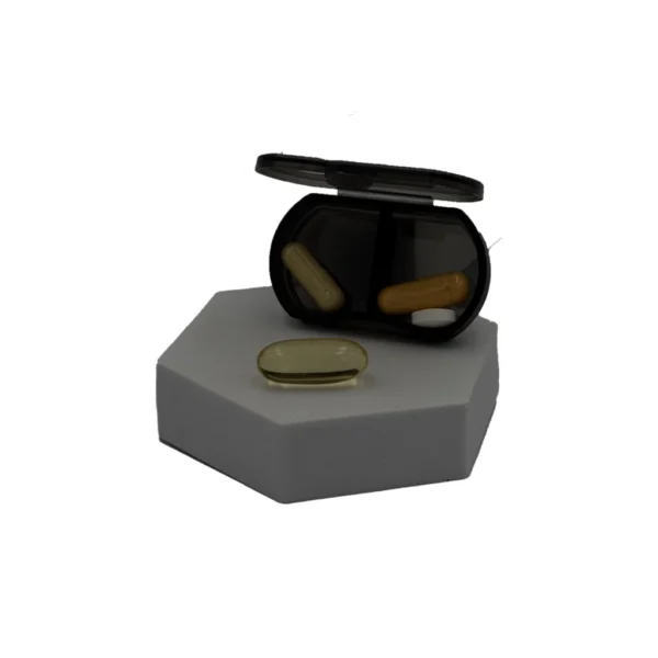 MORNING AND NIGHT PILL ORGANIZER - BLACK - Image 5